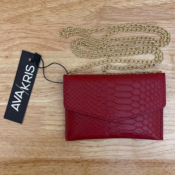 Ava/Kris Red Small Clutch Purse - Picture 2 of 6